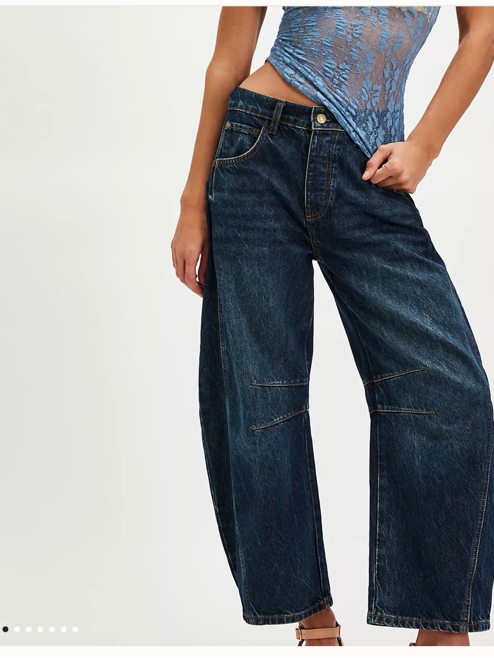 Free People - Good Luck Barrels in Deep End | regular length | Like new